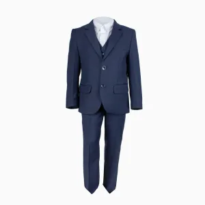 4 Piece Navy Suit Set (3M-7Y)