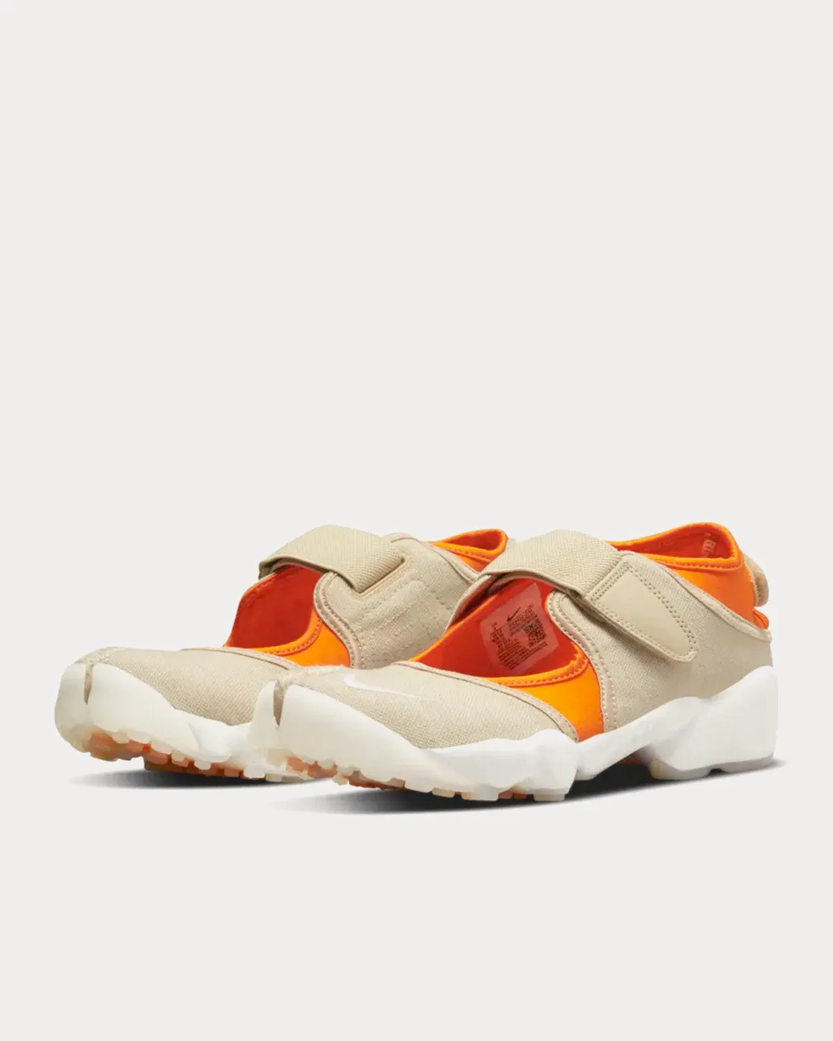 Air Rift Magma Orange and Rattan Slip On Sneakers