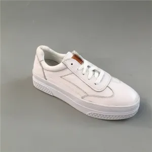 BOOPDO DESIGN WHITE LEATHER CHUNKY TRAINERS