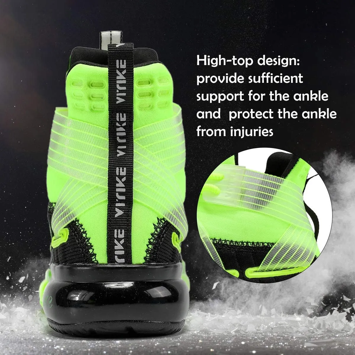 Boys Running Shoes Kids Sneakers Girls Athletic Tennis Shoe Breathable Lightweight Slip on Sports Knit Sock Sneaker High-top