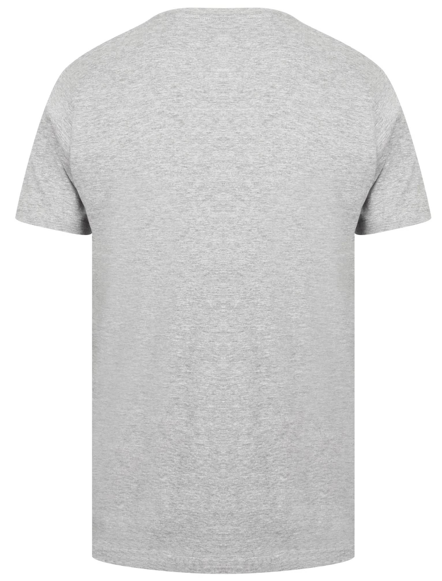 Clancy Basic Cotton Crew Neck T-Shirt In Light Grey Marl - South Shore