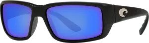 Costa Del Mar Fantail Sunglasses - Matte Black/Blue Mirror 580P