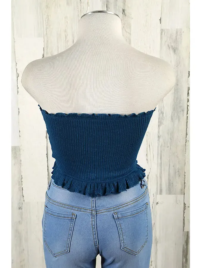 Drawstring Tube Top