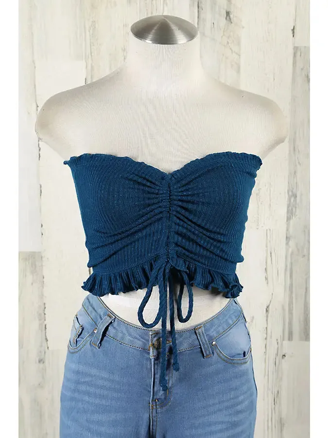 Drawstring Tube Top