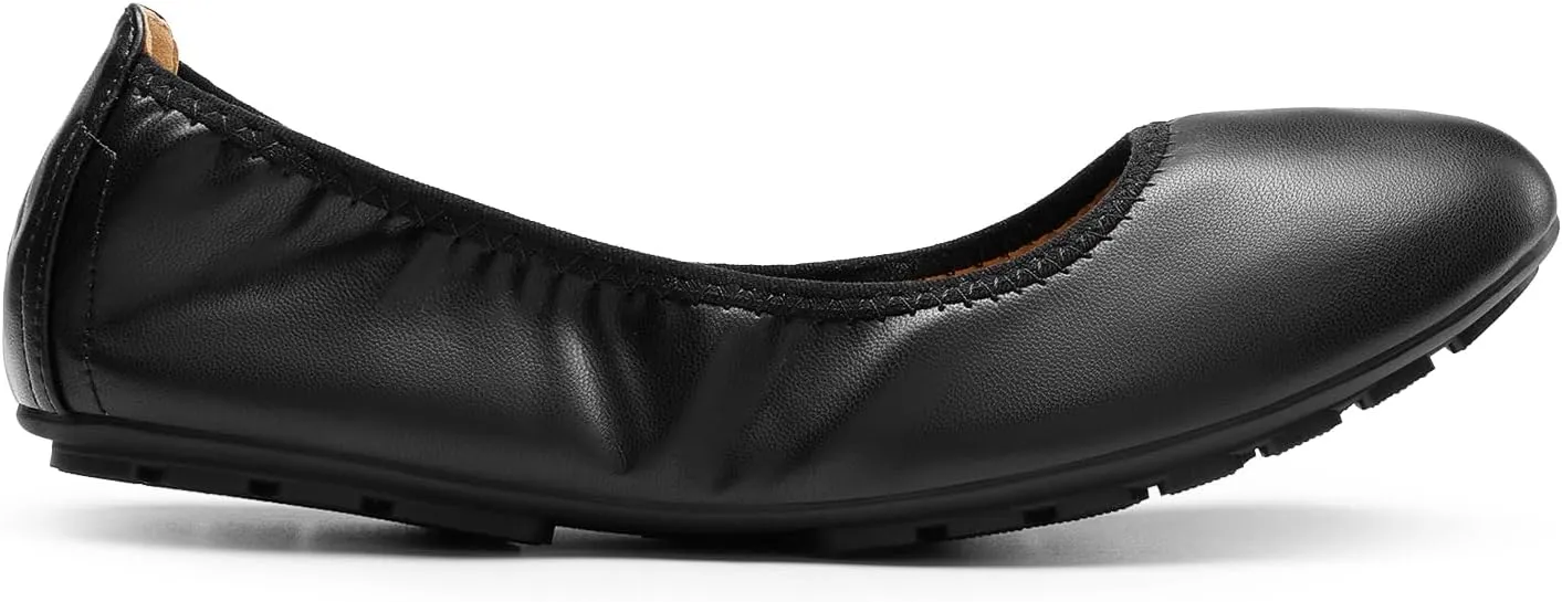 DREAM PAIRS Womens Ballet Flats Foldable Round Toe Dressy Comfortable Slip On Dress Shoes