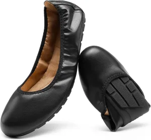 DREAM PAIRS Womens Ballet Flats Foldable Round Toe Dressy Comfortable Slip On Dress Shoes