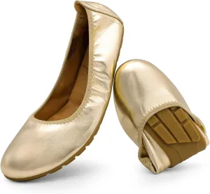 DREAM PAIRS Womens Ballet Flats Foldable Round Toe Dressy Comfortable Slip On Dress Shoes