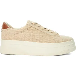 Dune Womens Exaggerate Trainer - Beige