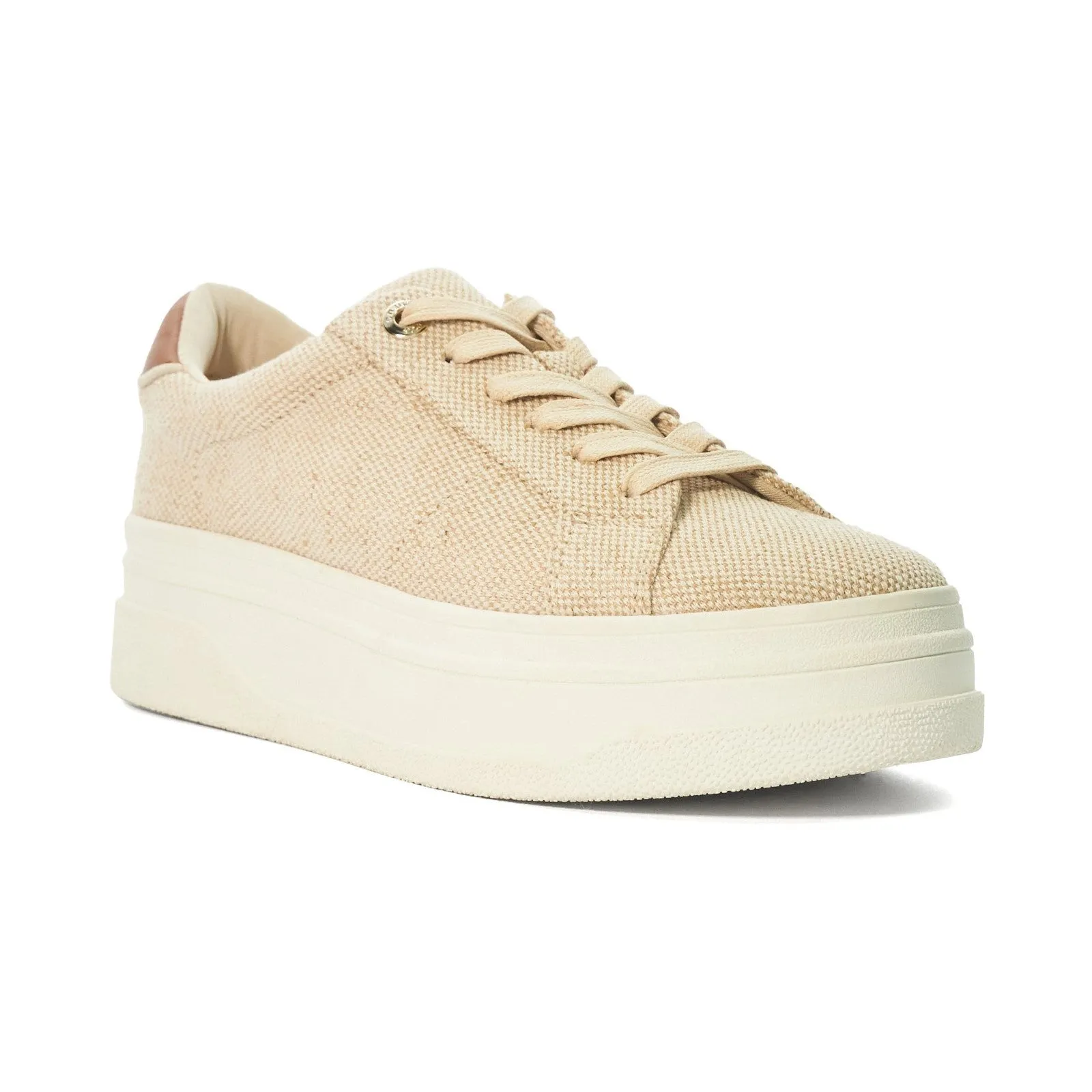 Dune Womens Exaggerate Trainer - Beige