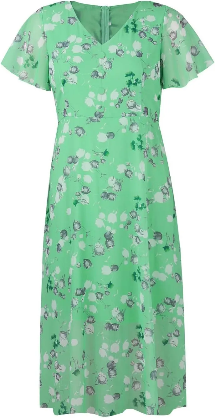 Easter Dress for Women Casual Spring Summer Swing Fitted Maxi Dress Ruffle Short Sleeve Dresses