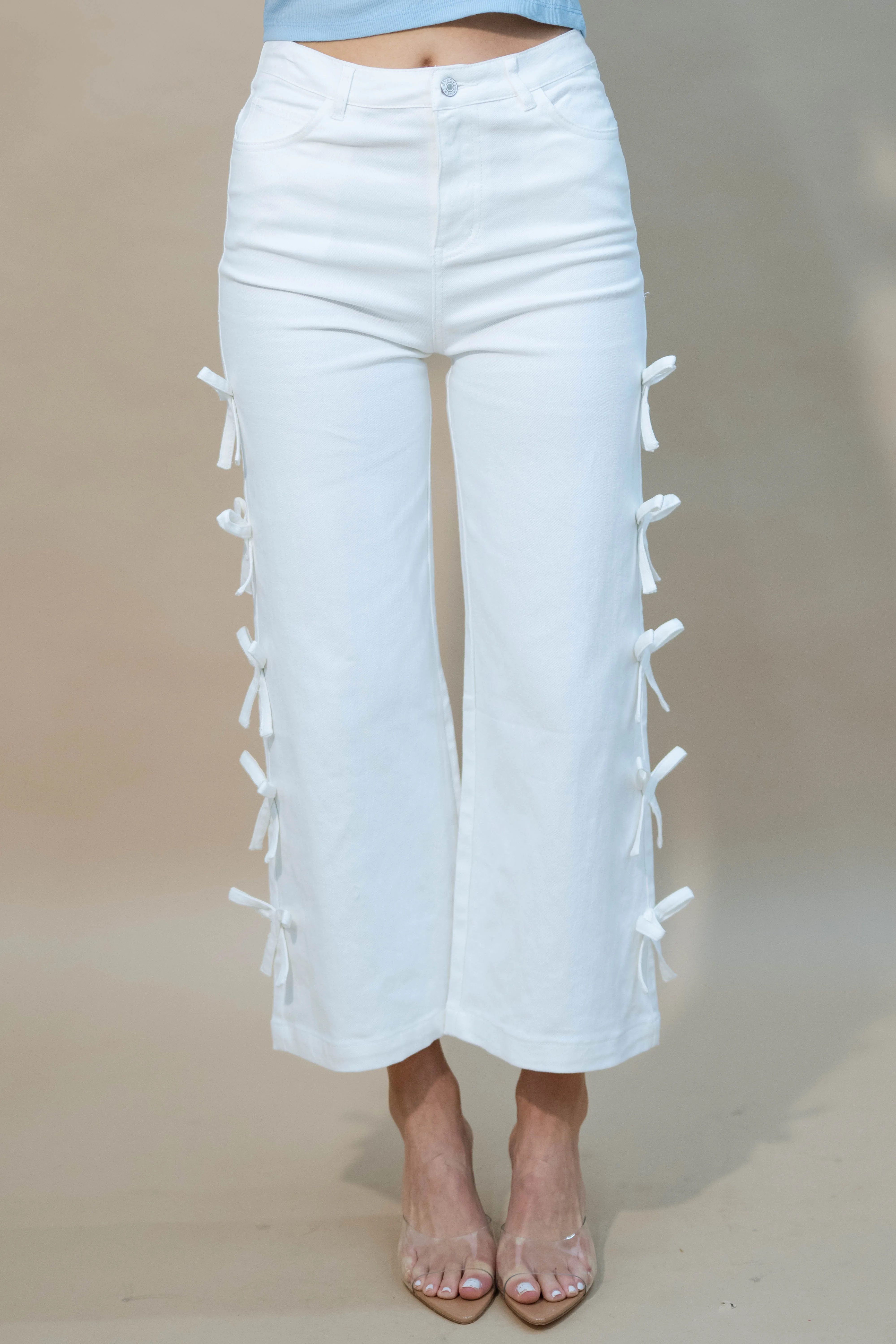 Fancy Bow Denim Pant