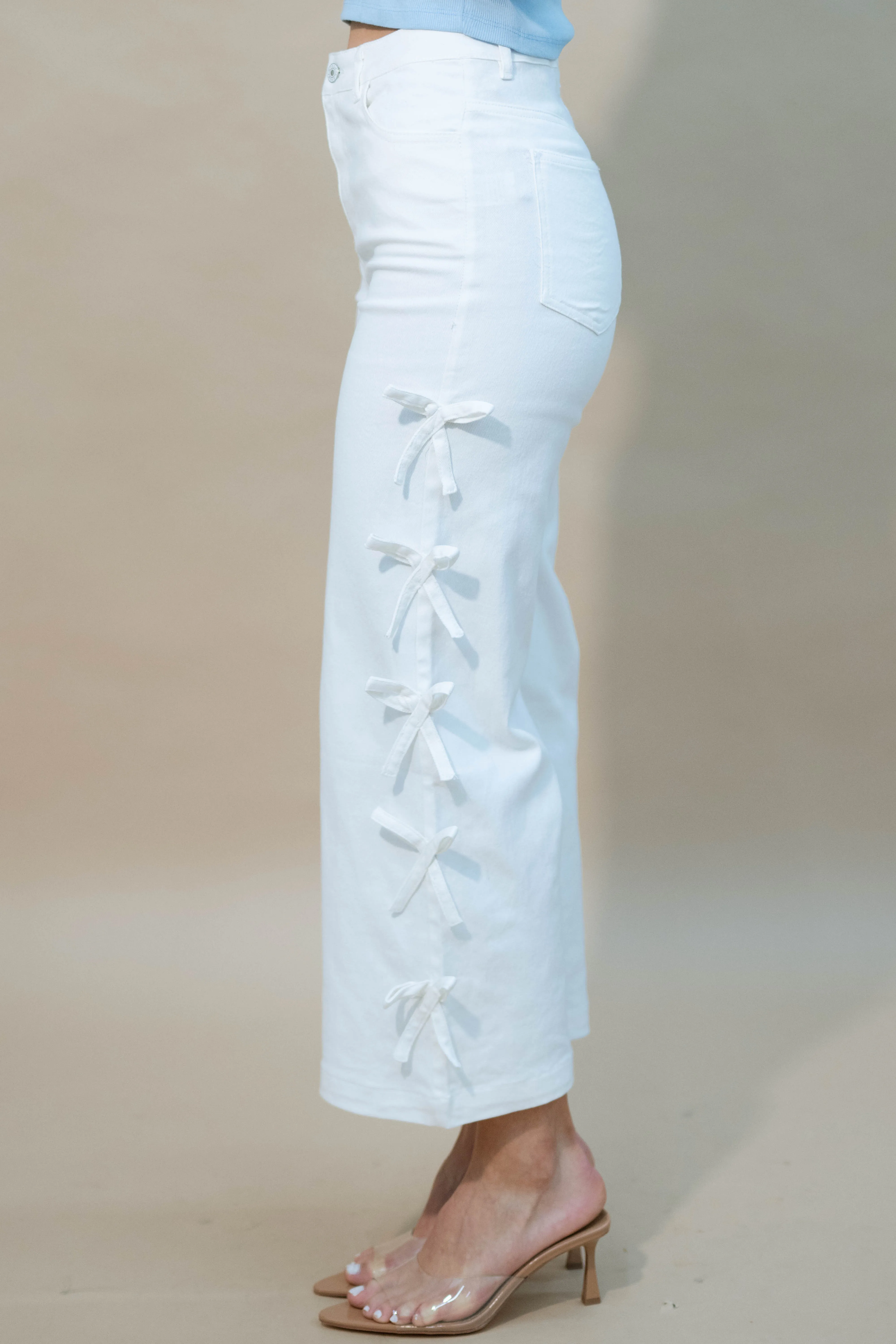 Fancy Bow Denim Pant