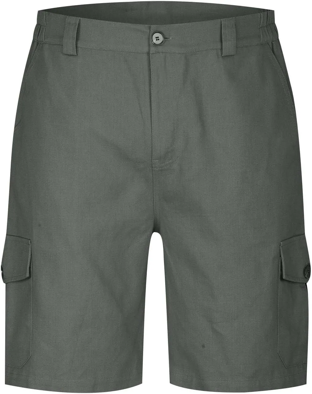 Finelylove Men's Cargo Work Shorts Summer Casual Lightweight Elastic Waist Hiking Golf Bermuda Shorts Outdoor Short Pants