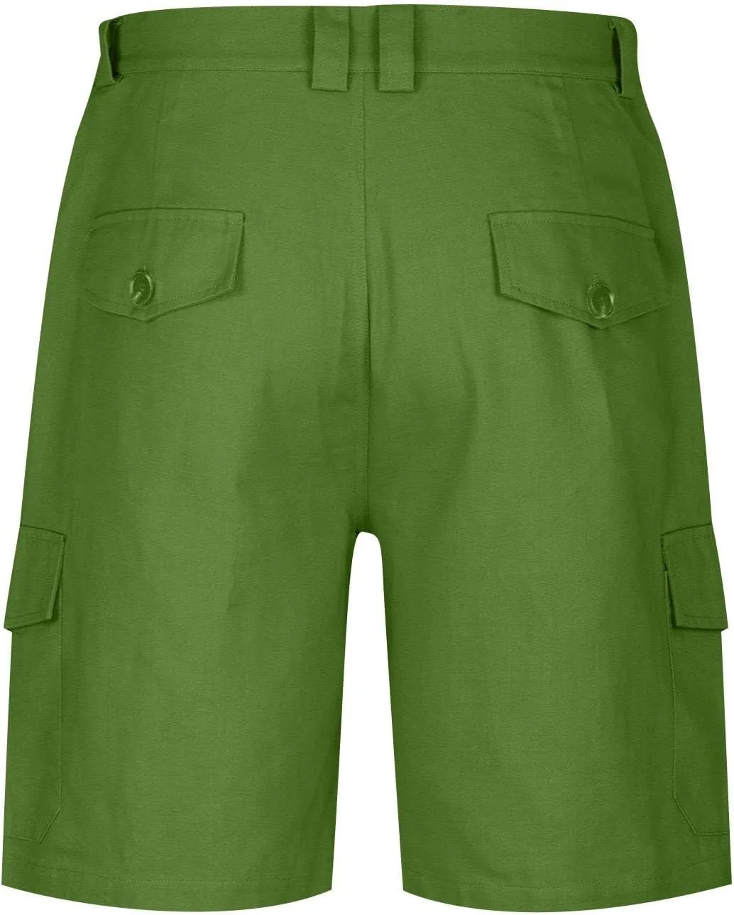Finelylove Men's Cargo Work Shorts Summer Casual Lightweight Elastic Waist Hiking Golf Bermuda Shorts Outdoor Short Pants