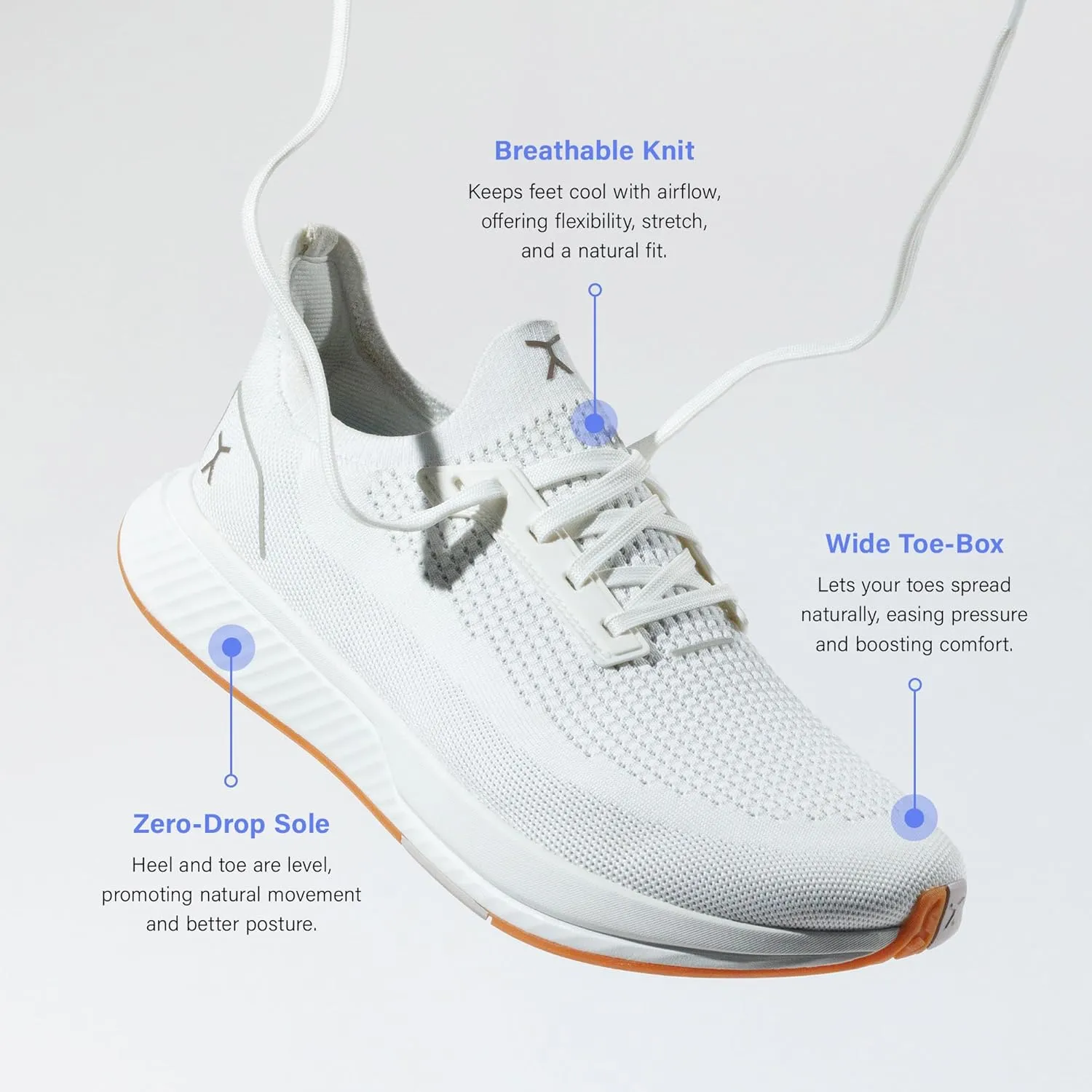 FLUX FOOTWEAR Mens and Womens Adapt Runner Wide Toe-Box Natural Movement Shoes with Breathable Knit Upper & UltraFlex Midsole Lightweight Shoes for Running, Walking & Everyday Wear