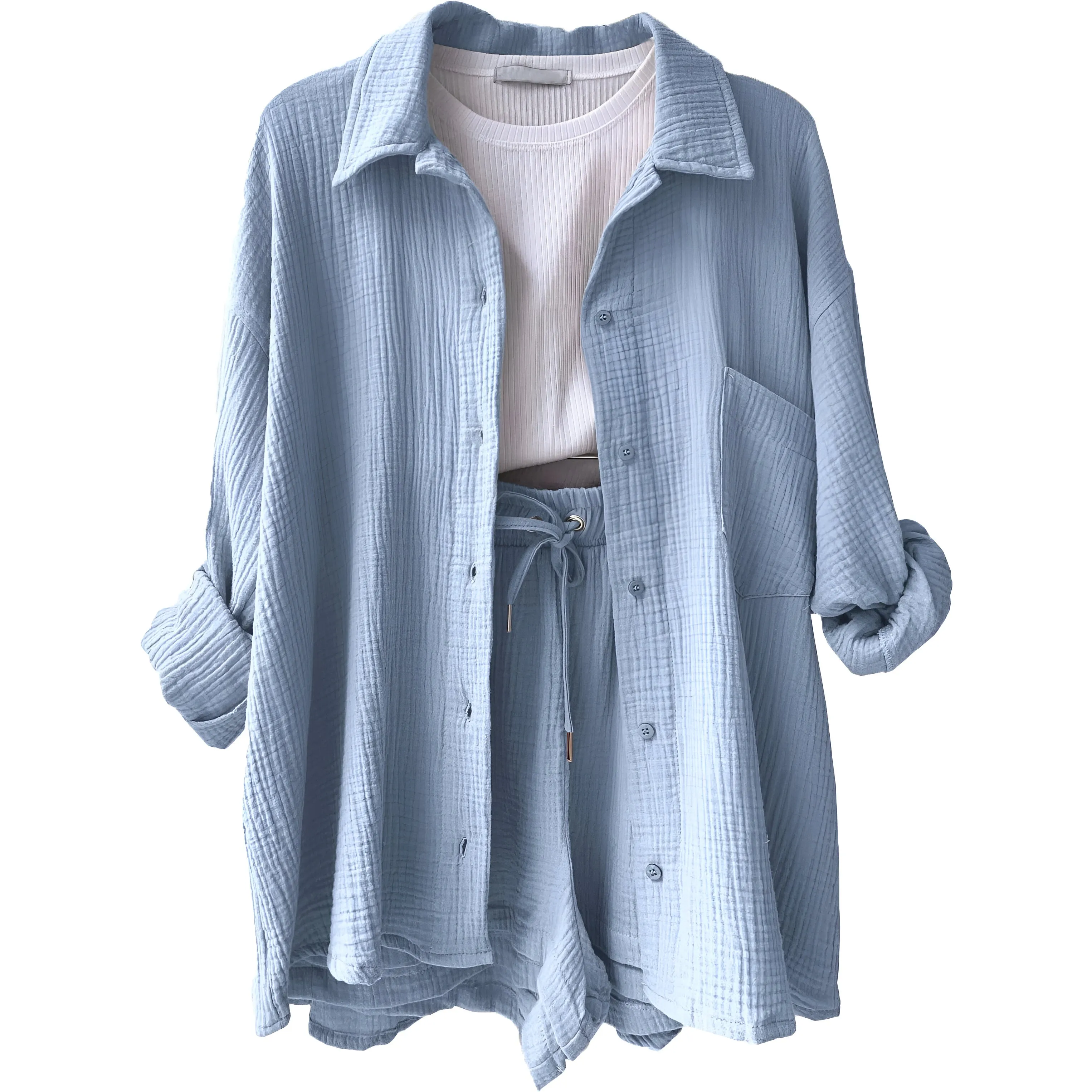 Ivyshape | Casual Cotton Lounge Set