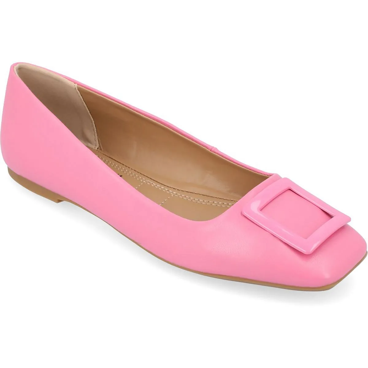 Journee Collection Womens Zimia Office Square Toe Ballet Flats
