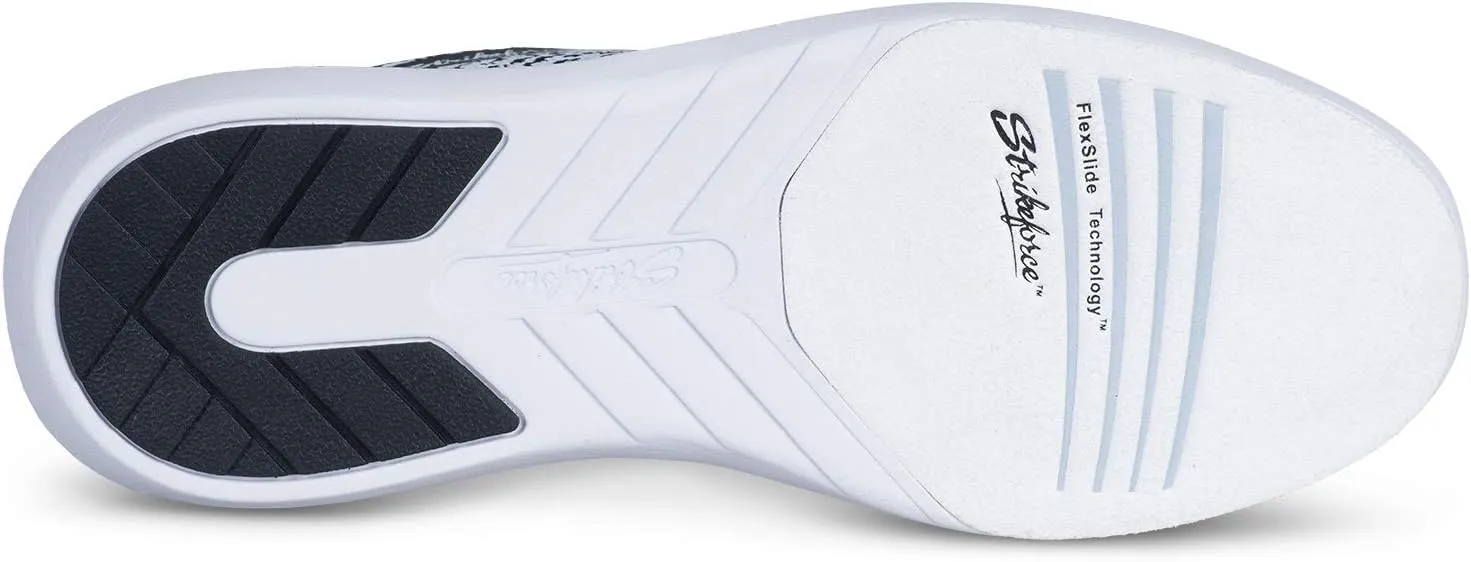 KR Strikeforce Lux Black/White Womens Athletic Bowling Shoe