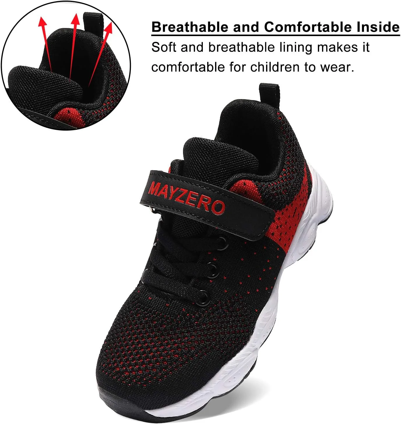 MAYZERO Kids Tennis Shoes Breathable Running Shoes Walking Shoes Fashion Sneakers for Boys and Girls