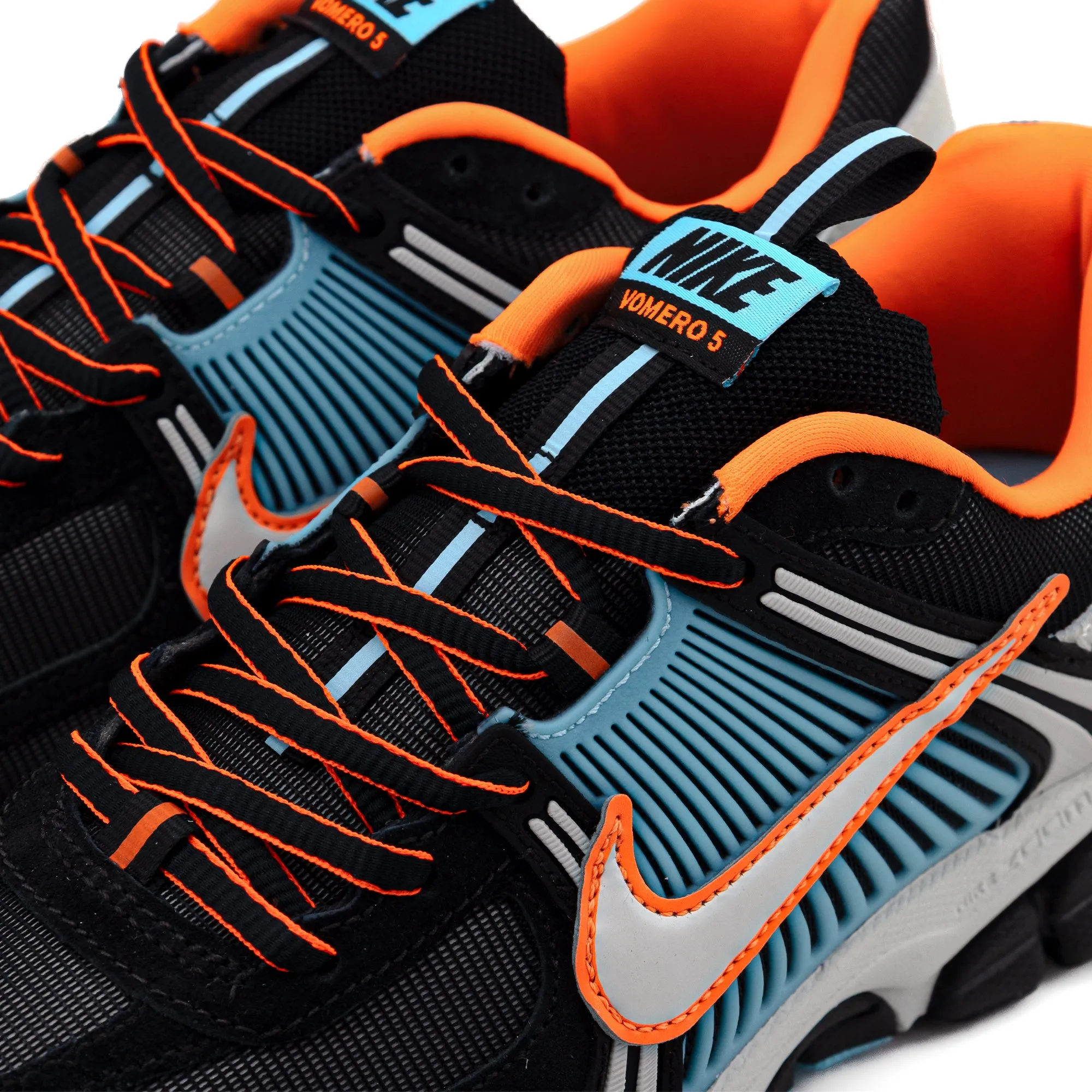 Nike Women's Zoom Vomero 5 Premium Black/Light Bone/Blue Gaze/Total Orange FZ3963-010