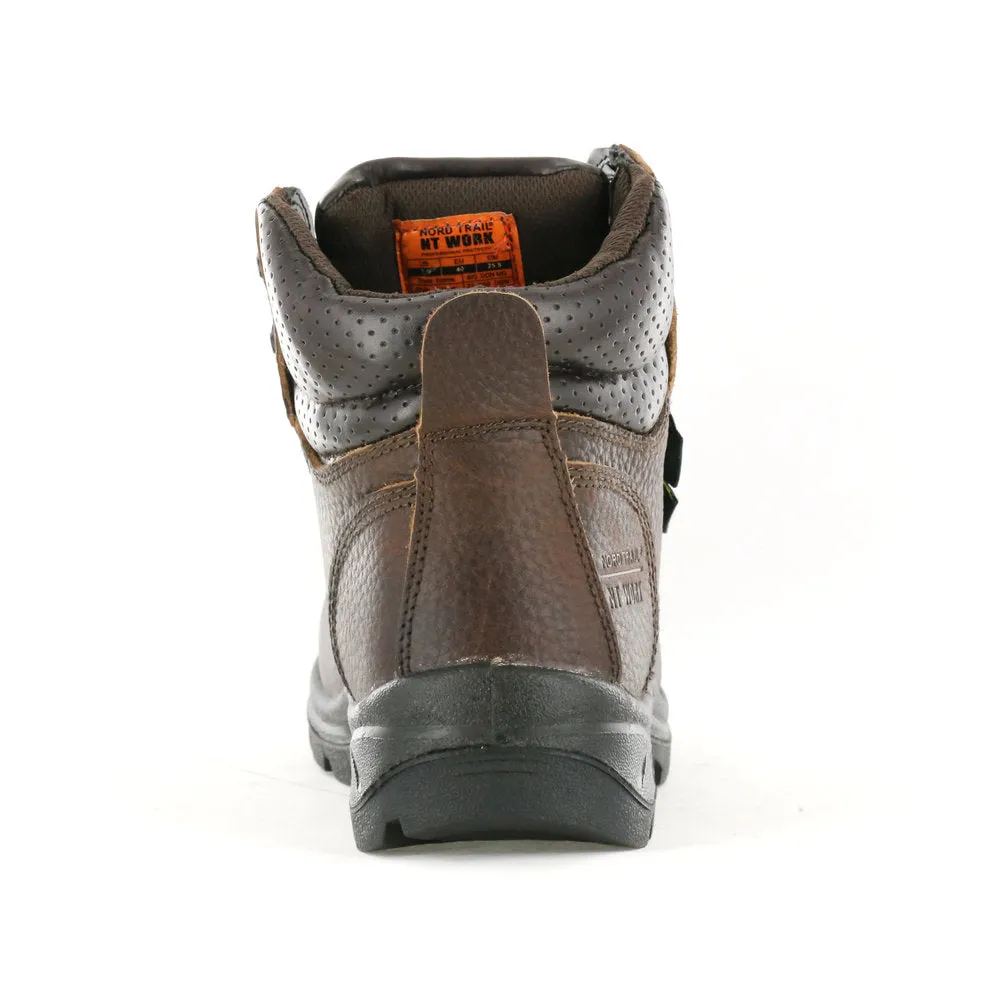 NT Work Men's Big Don MG Dark Brown Leather Composite Toe Xrd® Internal Met-Guard Waterproof Work Boot