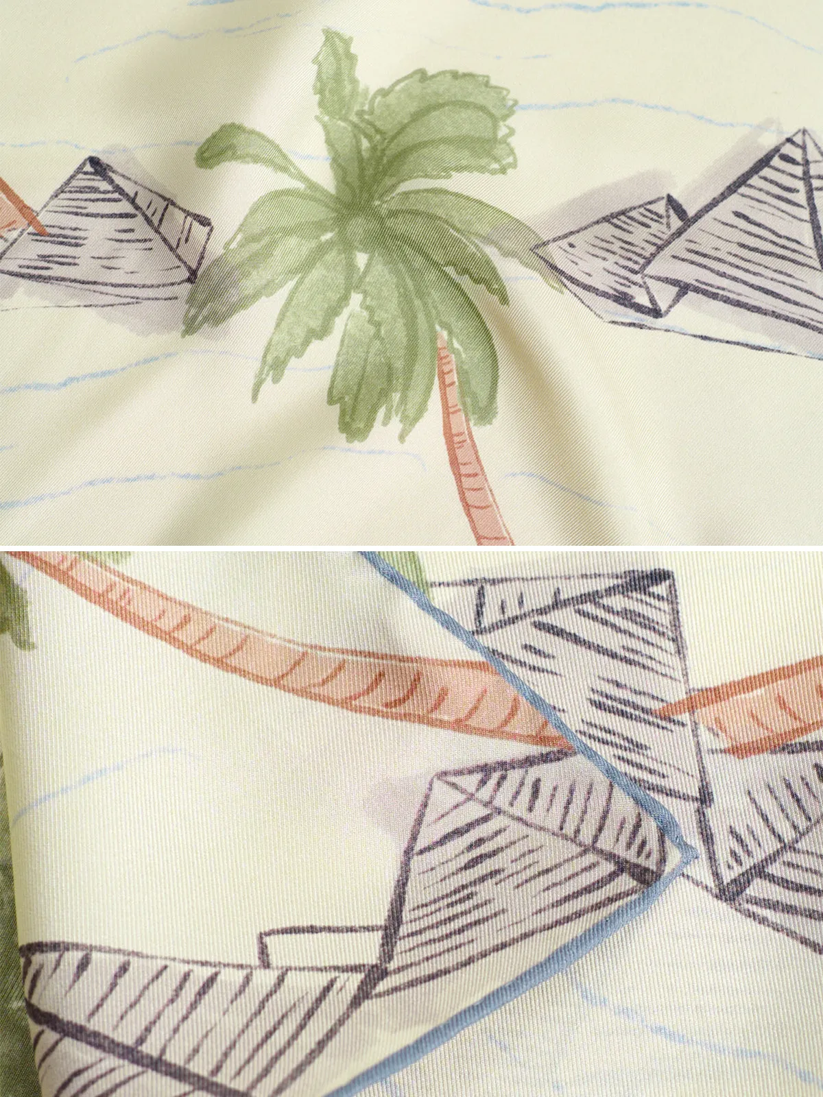 "Little Dix Bay" Silk Pocket Square