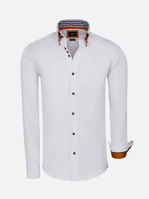 Romney Solid White Long Sleeve Shirt