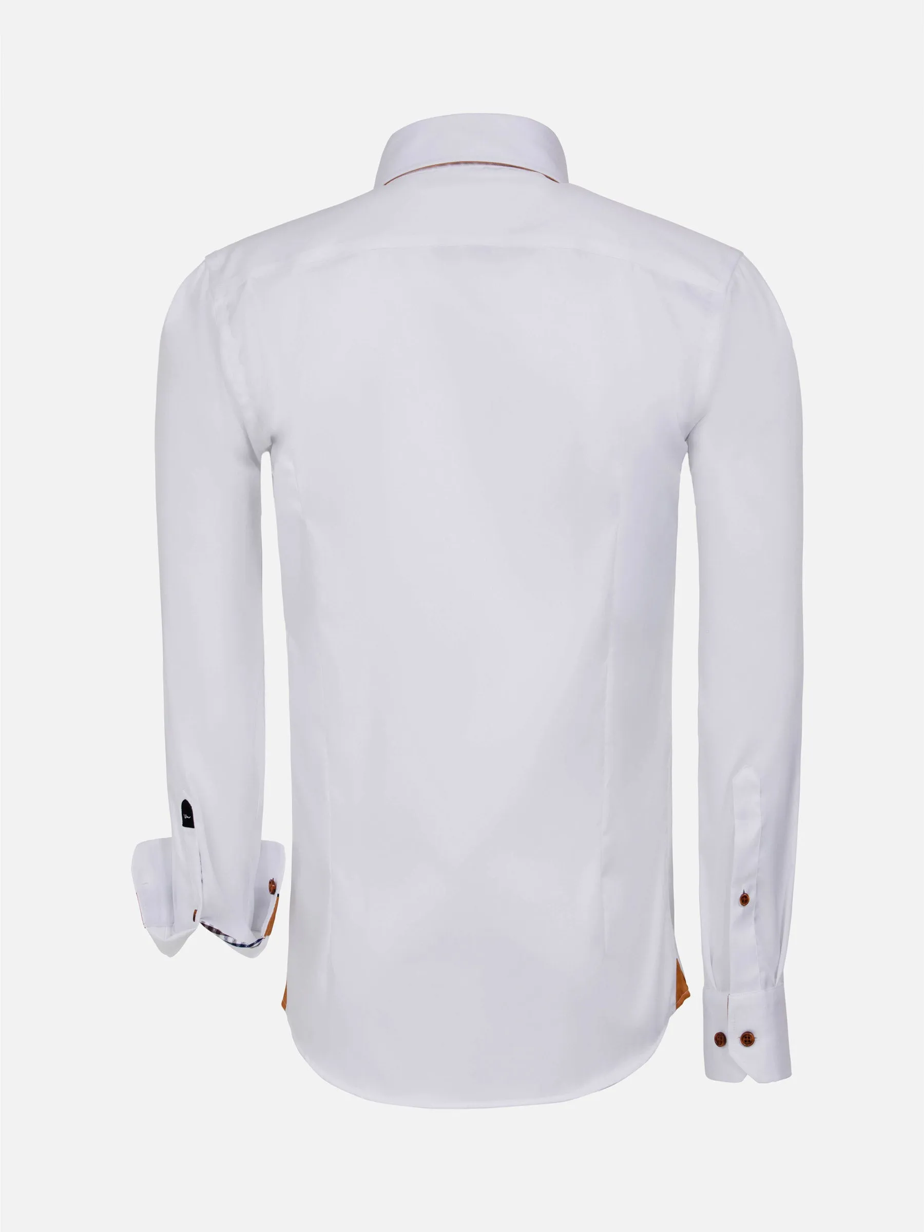 Romney Solid White Long Sleeve Shirt