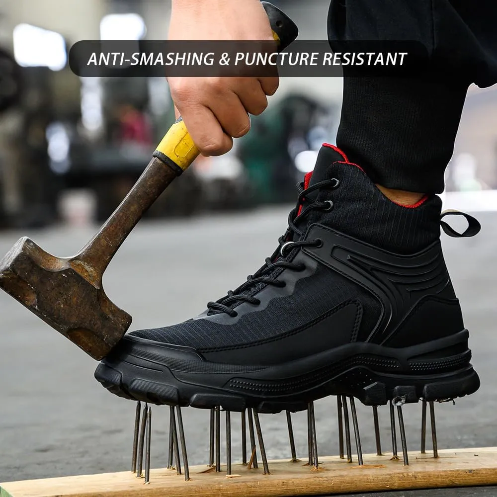 Steel Toe Boots For Men Work Puncture Proof Non Slip Safety Boot Industrial Construction Outdoor Hiking Military Tactical Shoes