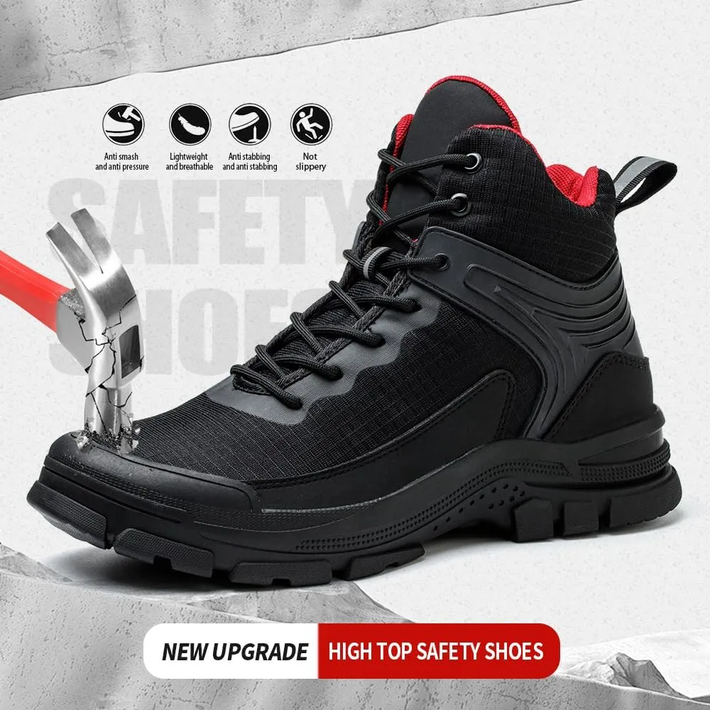 Steel Toe Boots For Men Work Puncture Proof Non Slip Safety Boot Industrial Construction Outdoor Hiking Military Tactical Shoes