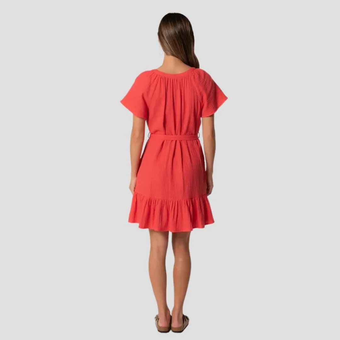 Sudie Mini Dress (Flame)