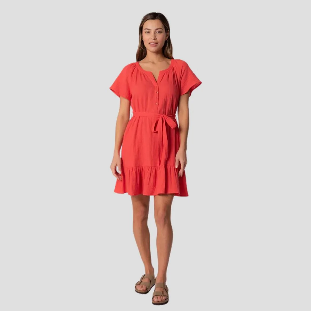 Sudie Mini Dress (Flame)