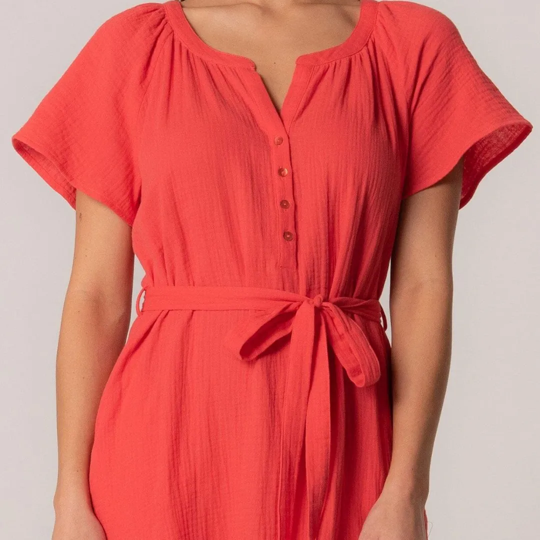 Sudie Mini Dress (Flame)