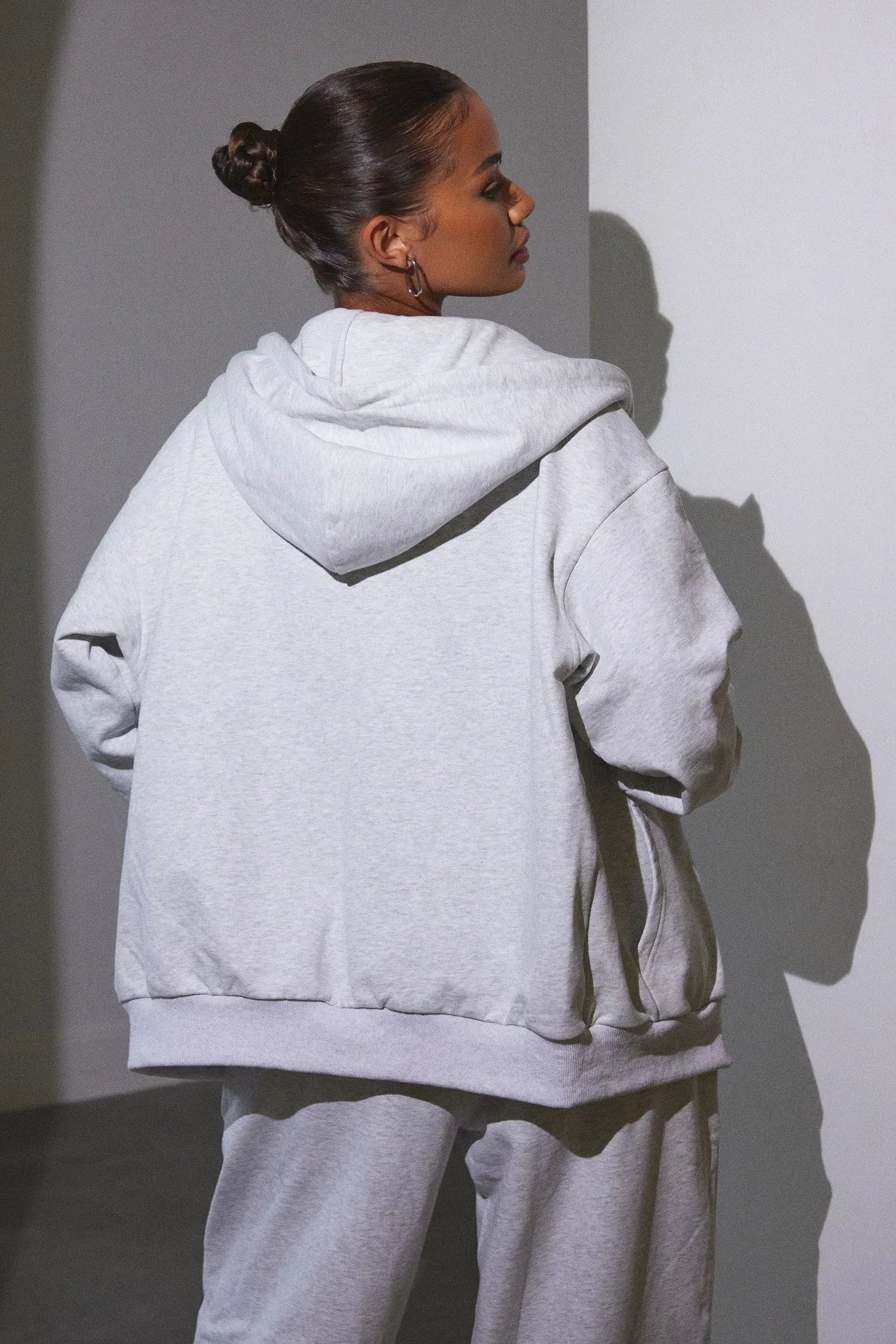 THE BASIC JERSEY JACKET - Grey