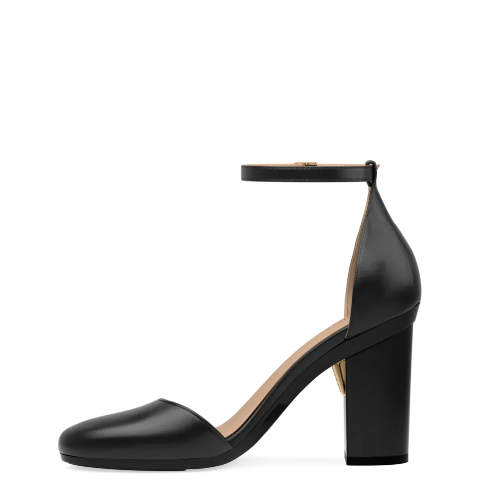 The Jocelyn - Coal Satin 4 Block