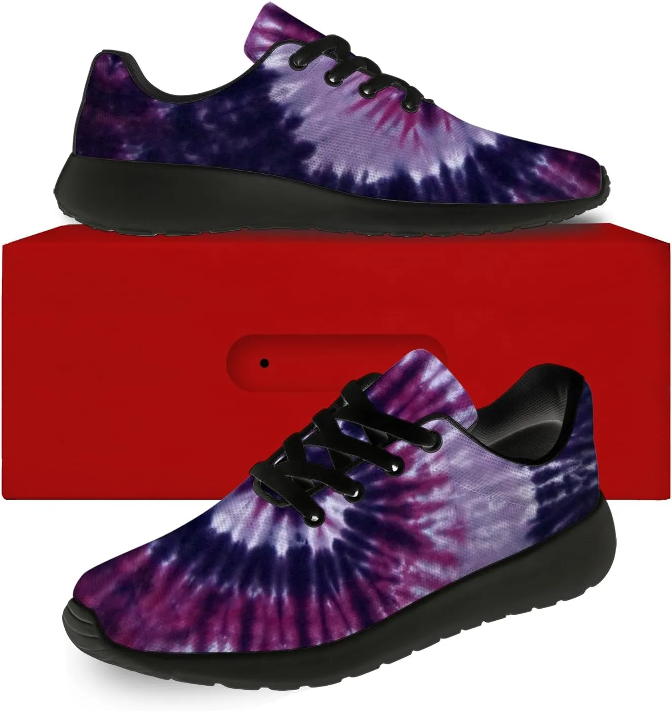 Tie Dye Shoes for Men Women Tennis Shoes Comfortable Walking Sneakers Gifts for Him Her