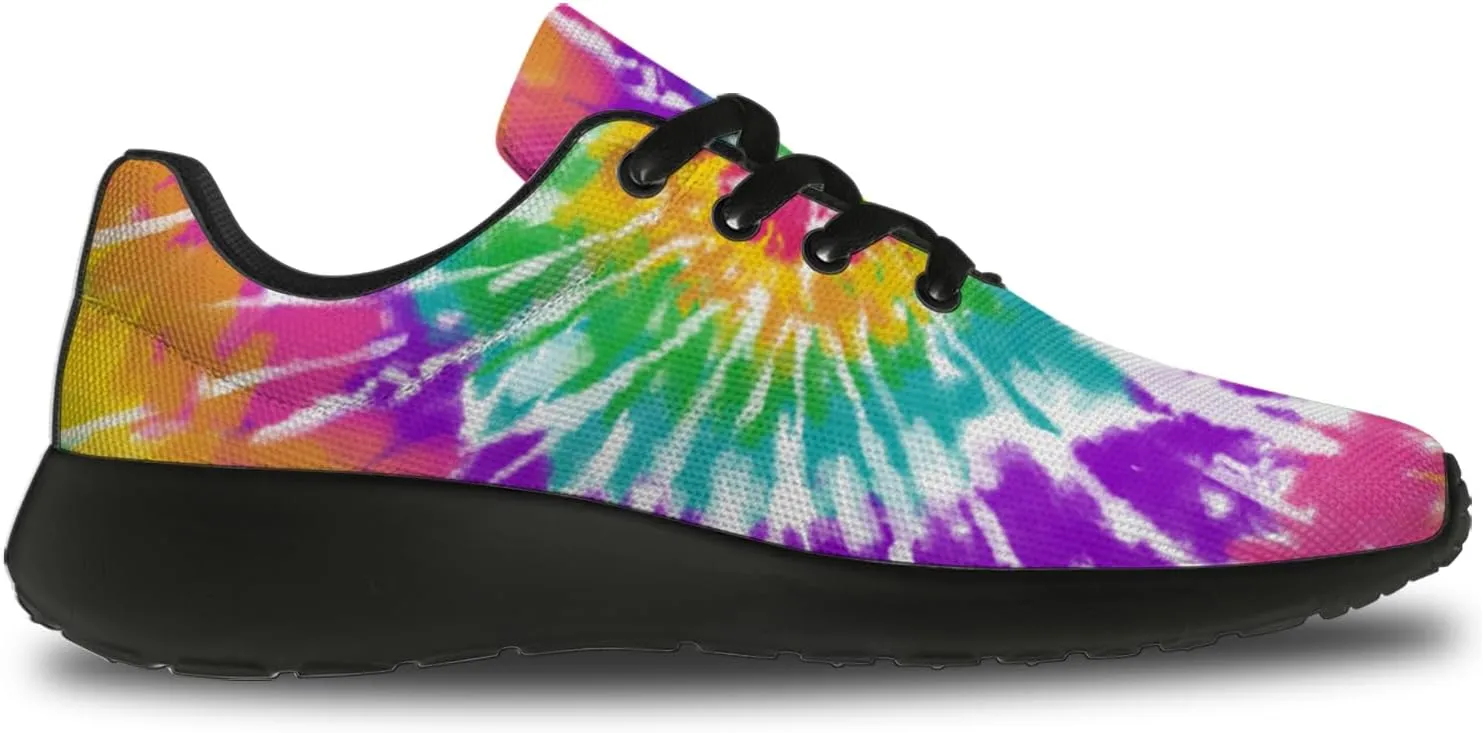 Tie Dye Shoes for Men Women Tennis Shoes Comfortable Walking Sneakers Gifts for Him Her
