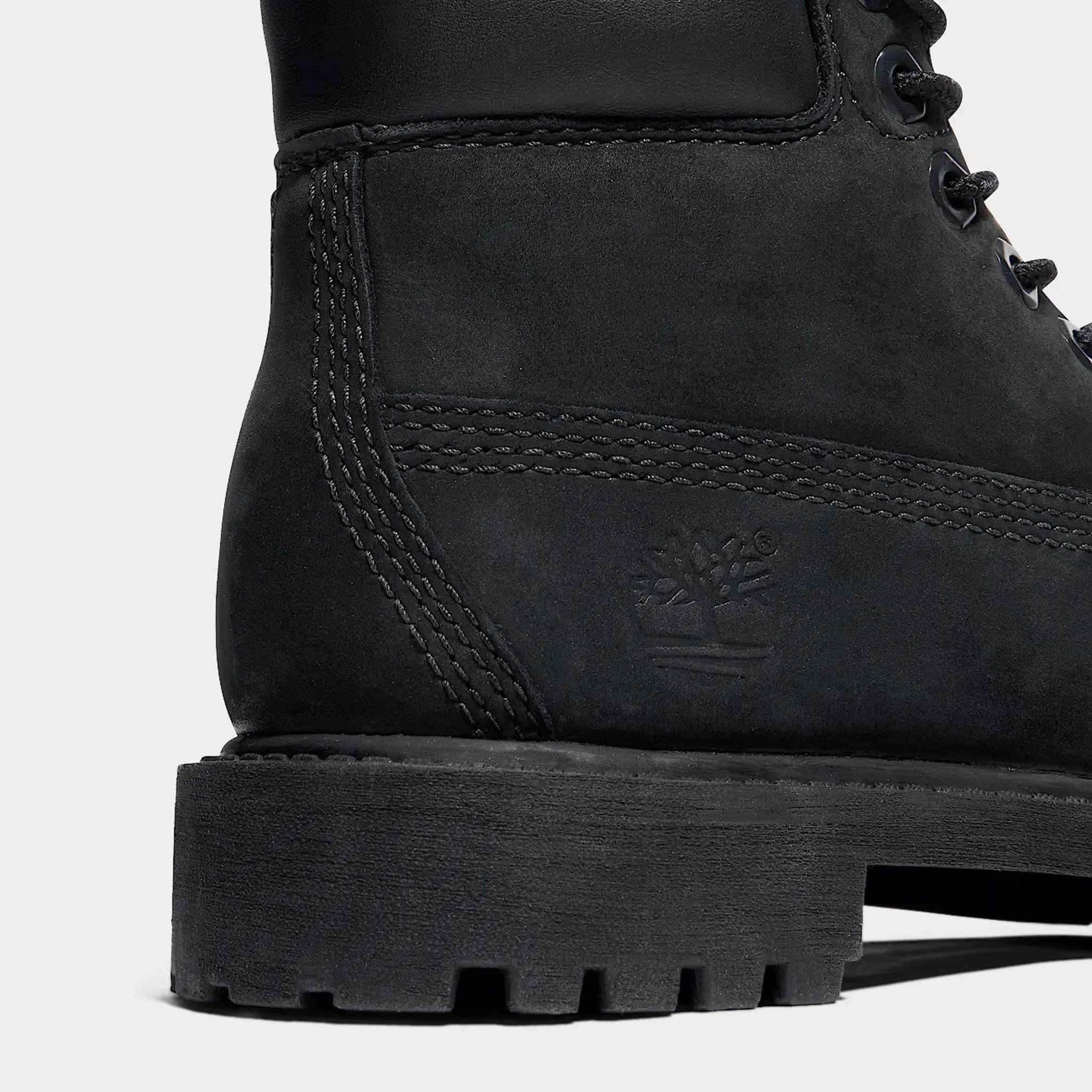 Timberland Childrens' 6 Inch Waterproof Boots / Black Nubuck