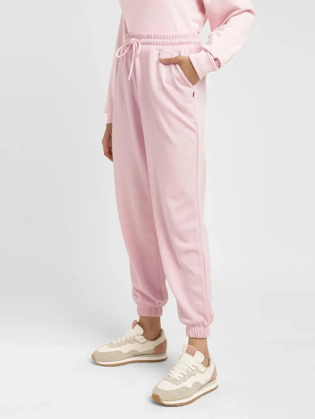 Women's High Rise Pink Regular Fit Joggers