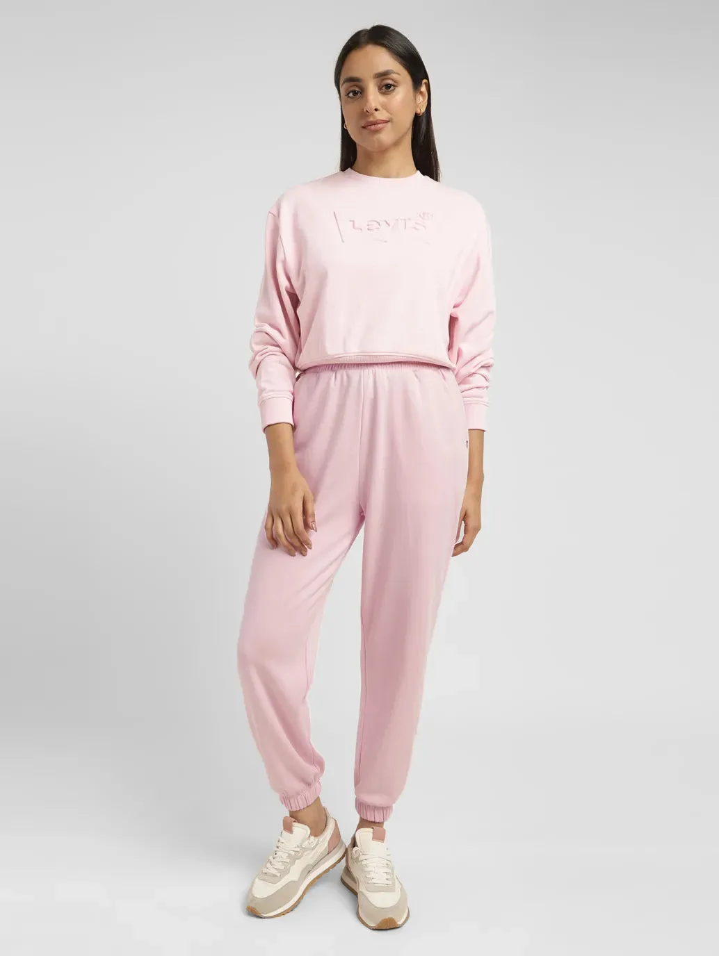 Women's High Rise Pink Regular Fit Joggers