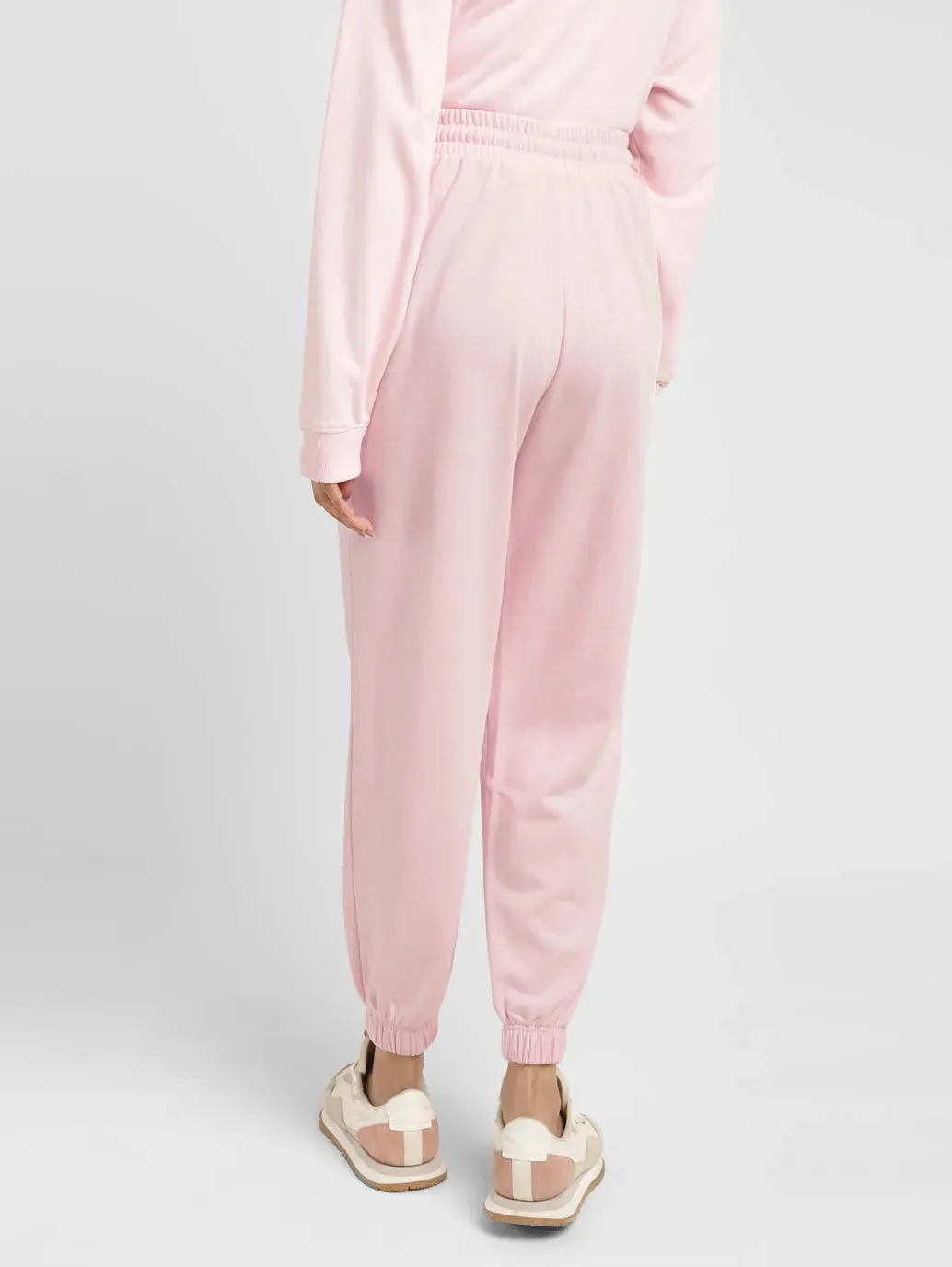 Women's High Rise Pink Regular Fit Joggers