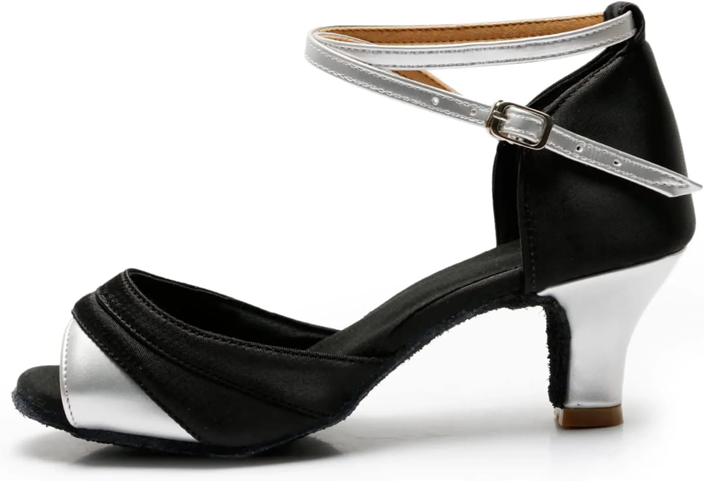Women's Latin Shoe Girls Open Toe Ballroom Dance Shoes Comfortable Waltz Salsa Performance Dancing Sandals