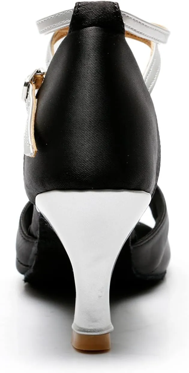 Women's Latin Shoe Girls Open Toe Ballroom Dance Shoes Comfortable Waltz Salsa Performance Dancing Sandals