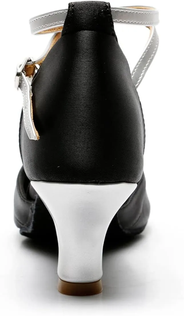 Women's Latin Shoe Girls Open Toe Ballroom Dance Shoes Comfortable Waltz Salsa Performance Dancing Sandals