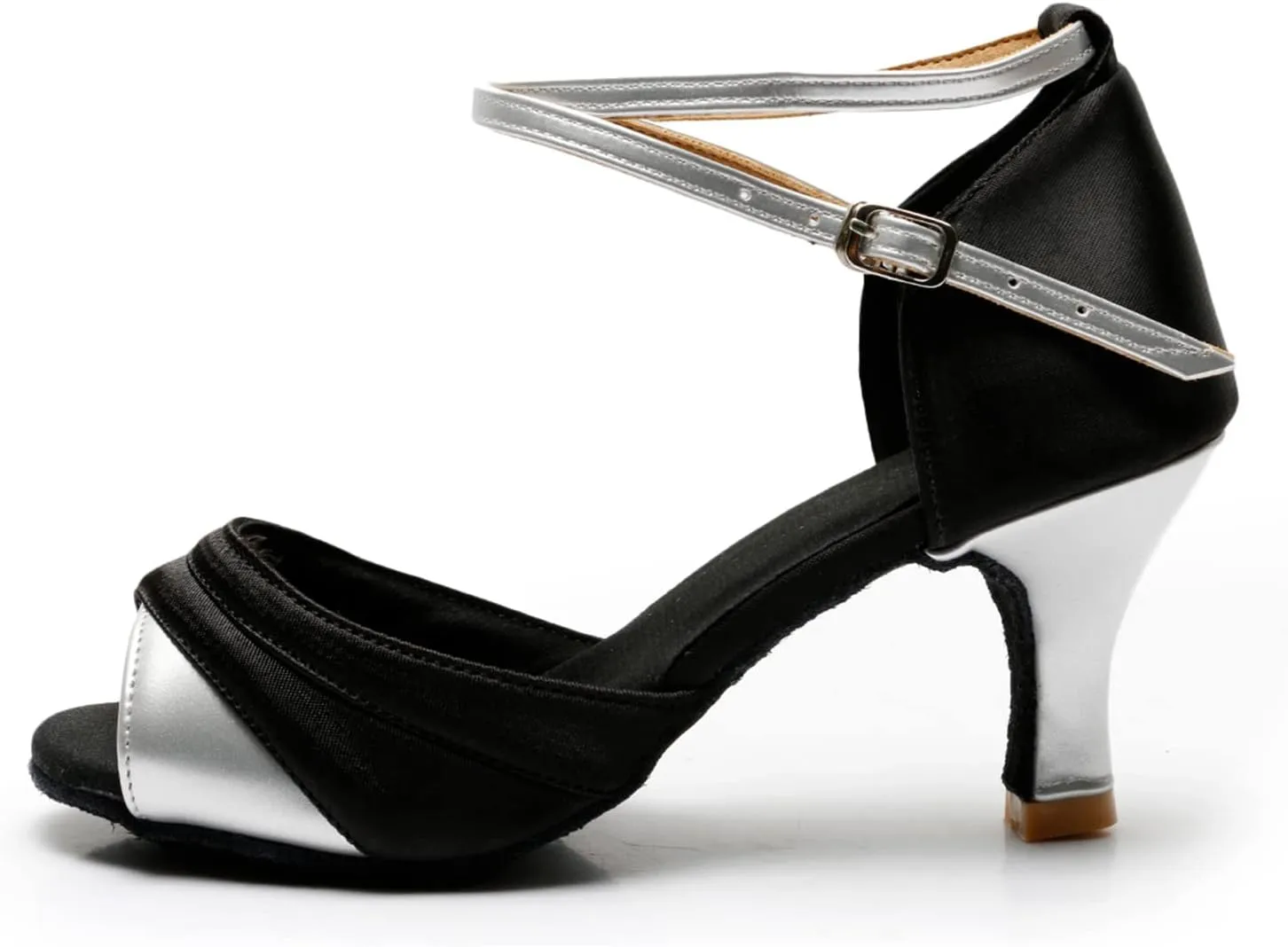 Women's Latin Shoe Girls Open Toe Ballroom Dance Shoes Comfortable Waltz Salsa Performance Dancing Sandals