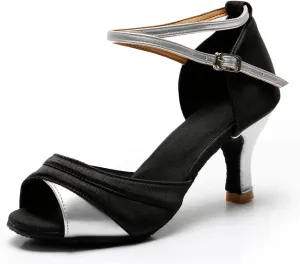 Women's Latin Shoe Girls Open Toe Ballroom Dance Shoes Comfortable Waltz Salsa Performance Dancing Sandals