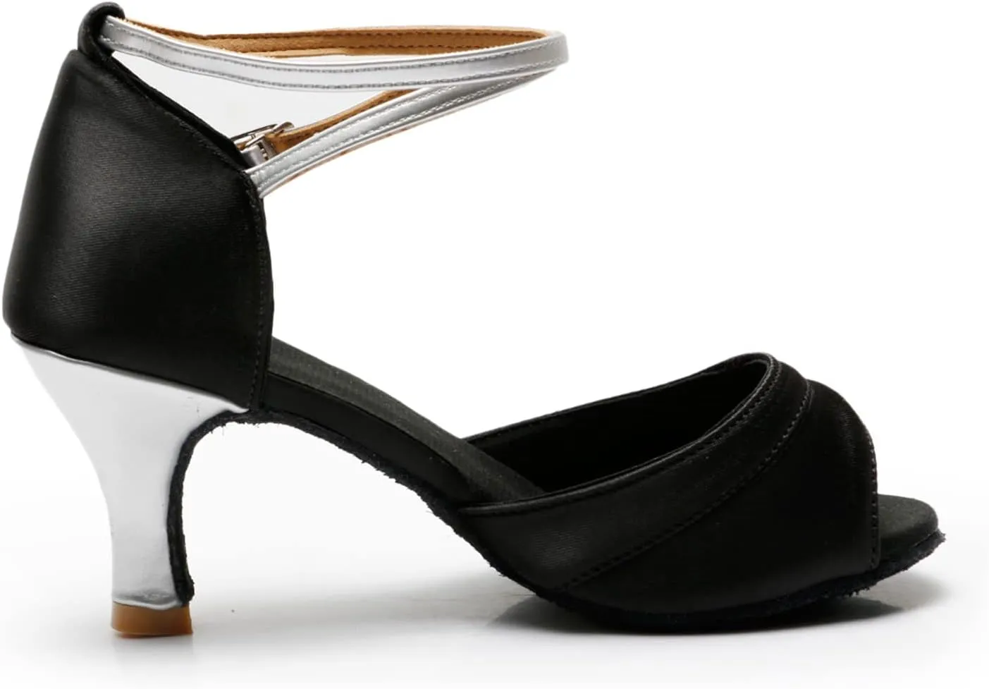 Women's Latin Shoe Girls Open Toe Ballroom Dance Shoes Comfortable Waltz Salsa Performance Dancing Sandals