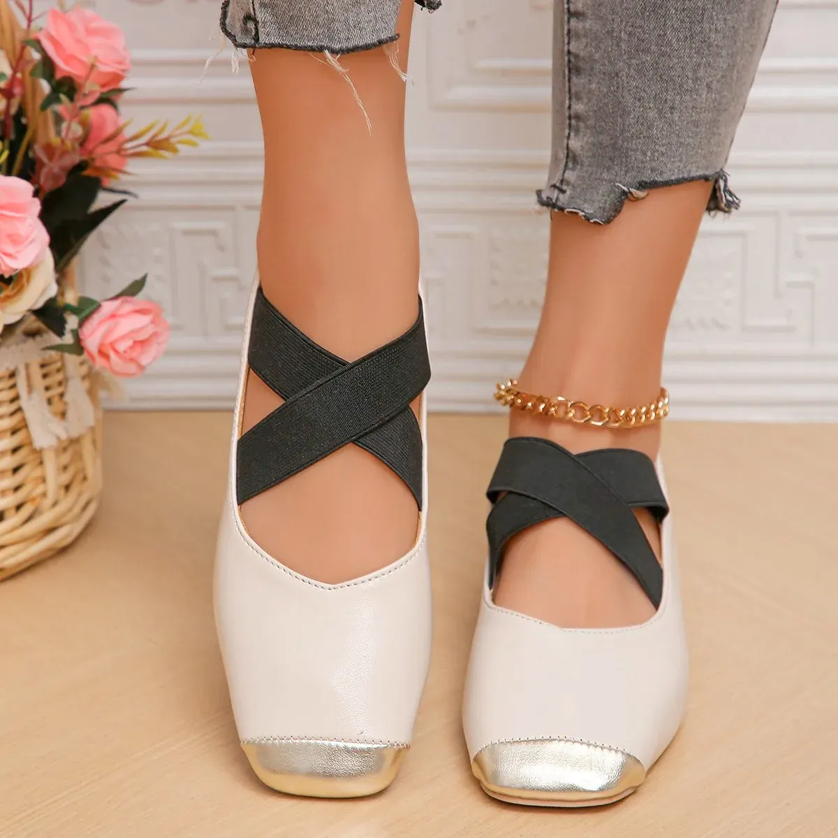 Women's Leather Mary Janes Flats
