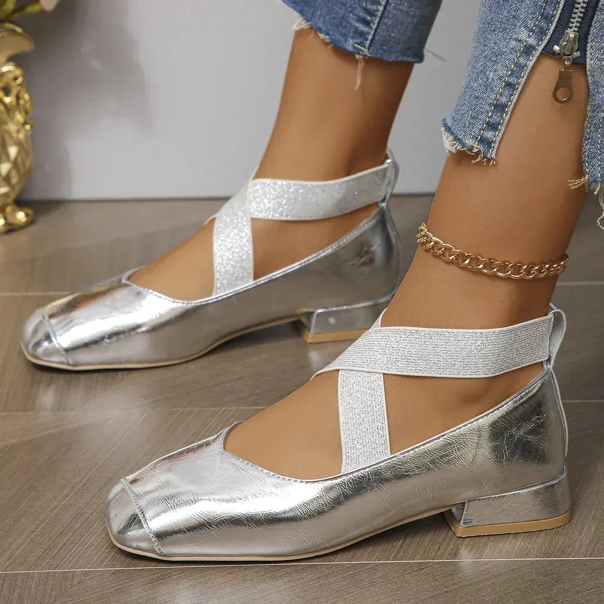 Women's Leather Mary Janes Flats