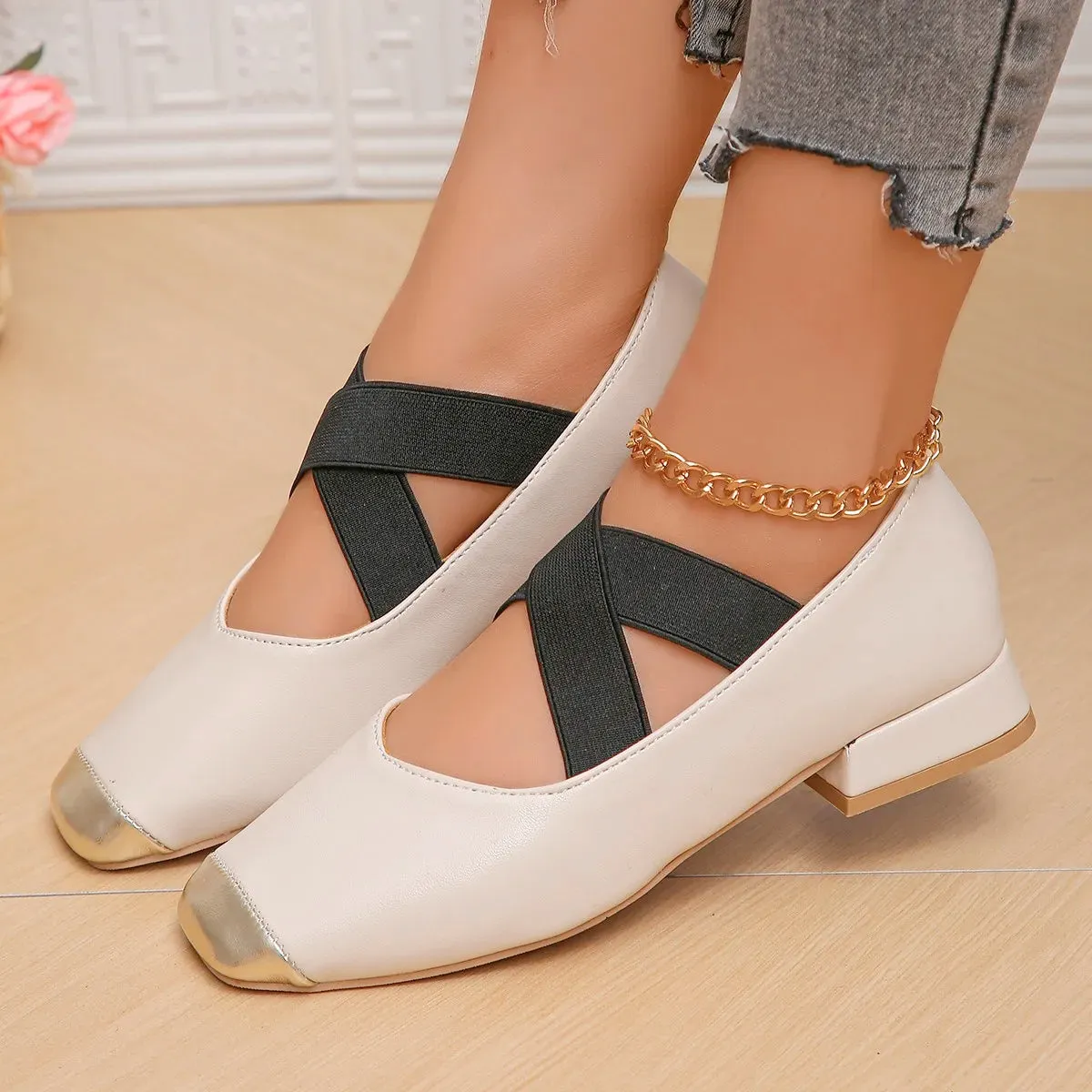 Women's Leather Mary Janes Flats